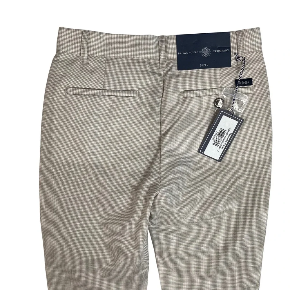 Browns & Company Palmetto Pants Boys Plaid Dress Pants Size 7 Chino Slacks